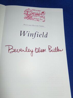 Winfield (Kansas) Postcard History Series - Paperback Book - 2015 - Signed